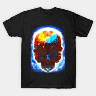 Galaxy of the Brain - AI Generated Sci Fi Concept Art - T-Shirt